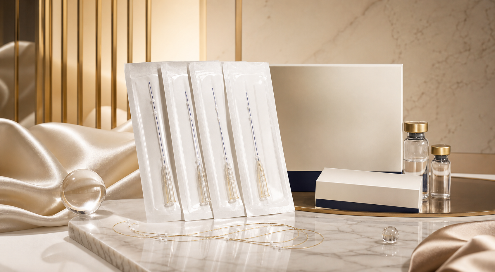 Premium thread lift product presentation